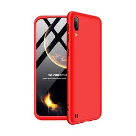 Microsonic Samsung Galaxy M10 Double Dip 360 Protective Kırmızı Kılıf