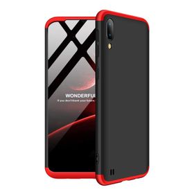 Microsonic Samsung Galaxy M10 Double Dip 360 Protective Kırmızı Kılıf