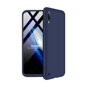 Microsonic Samsung Galaxy M10 Double Dip 360 Protective Lacivert Kılıf