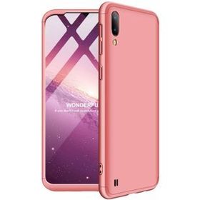 Microsonic Samsung Galaxy M10 Double Dip 360 Protective Rose Gold Kılıf