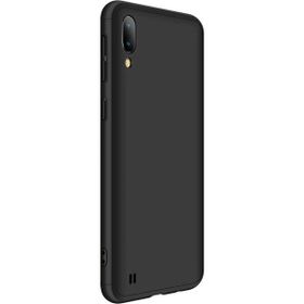 Microsonic Samsung Galaxy M10 Double Dip 360 Protective Siyah Kılıf