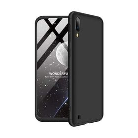 Microsonic Samsung Galaxy M10 Double Dip 360 Protective Siyah Kılıf
