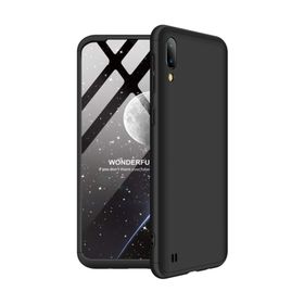 Microsonic Samsung Galaxy M10 Double Dip 360 Protective Siyah Kılıf