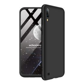 Microsonic Samsung Galaxy M10 Double Dip 360 Protective Siyah Kılıf