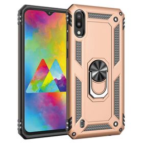 Microsonic Samsung Galaxy M10 Military Ring Holder Gold Kılıf