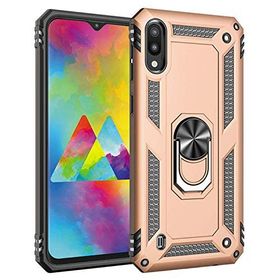 Microsonic Samsung Galaxy M10 Military Ring Holder Gold Kılıf
