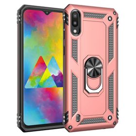 Microsonic Samsung Galaxy M10 Military Ring Holder Rose Gold Kılıf
