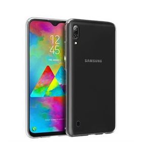 Microsonic Samsung Galaxy M10 Transparent Soft Beyaz Kılıf