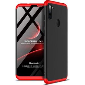 Microsonic Samsung Galaxy M11 Double Dip 360 Protective Kırmızı Kılıf