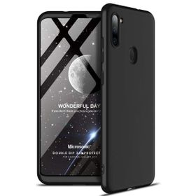 Microsonic Samsung Galaxy M11 Double Dip 360 Protective Siyah Kılıf