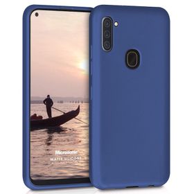 Microsonic Samsung Galaxy M11 Düz Lacivert Kılıf