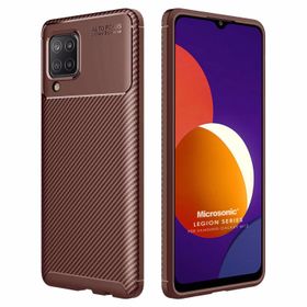 Microsonic Samsung Galaxy M12 Legion Series Kahverengi Cep Telefonu Kılıfı