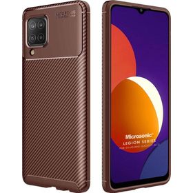 Microsonic Samsung Galaxy M12 Legion Series Kahverengi Cep Telefonu Kılıfı
