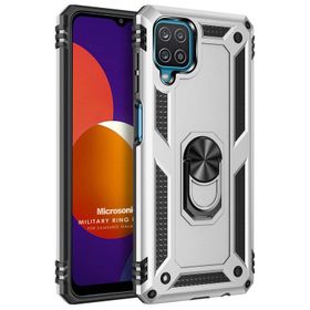 Microsonic Samsung Galaxy M12 Military Ring Holder Kılıf