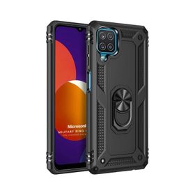 Microsonic Samsung Galaxy M12 Military Ring Holder Kılıf