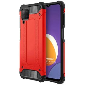 Microsonic Samsung Galaxy M12 Rugged Armor Kırmızı Kılıf