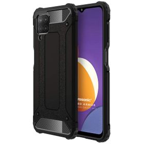 Microsonic Samsung Galaxy M12 Rugged Armor Siyah Kılıf