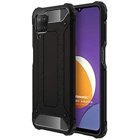 Microsonic Samsung Galaxy M12 Rugged Armor Siyah Kılıf