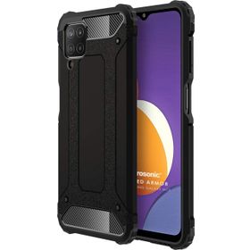 Microsonic Samsung Galaxy M12 Rugged Armor Siyah Kılıf