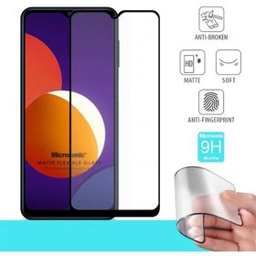 Microsonic Samsung Galaxy M12 Seramik Matte Flexible Siyah Ekran Koruyucu