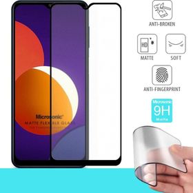 Microsonic Samsung Galaxy M12 Seramik Matte Flexible Siyah Ekran Koruyucu