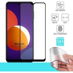 Microsonic Samsung Galaxy M12 Seramik Matte Flexible Siyah Ekran Koruyucu