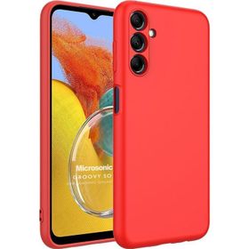 Microsonic Samsung Galaxy M14 Groovy Soft Kırmızı Kılıf