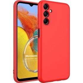 Microsonic Samsung Galaxy M14 Groovy Soft Kırmızı Kılıf