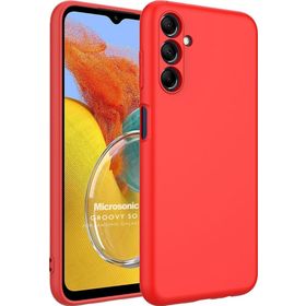 Microsonic Samsung Galaxy M14 Groovy Soft Kırmızı Kılıf