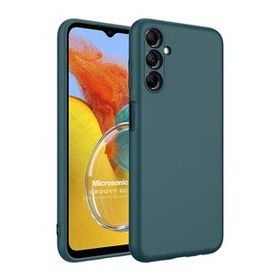 Microsonic Samsung Galaxy M14 Groovy Soft Koyu Yeşil Cep Telefonu Kılıfı