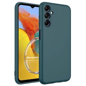 Microsonic Samsung Galaxy M14 Groovy Soft Koyu Yeşil Cep Telefonu Kılıfı