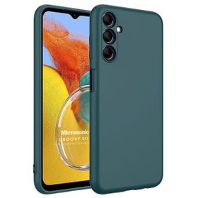 Microsonic Samsung Galaxy M14 Groovy Soft Koyu Yeşil Cep Telefonu Kılıfı