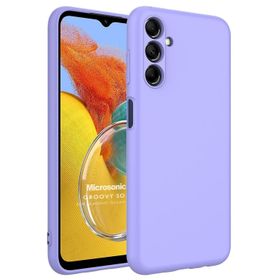 Microsonic Samsung Galaxy M14 Groovy Soft Lila Cep Telefonu Kılıfı