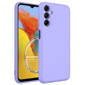 Microsonic Samsung Galaxy M14 Groovy Soft Lila Cep Telefonu Kılıfı