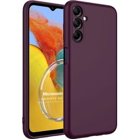 Microsonic Samsung Galaxy M14 Groovy Soft Mor Cep Telefonu Kılıfı