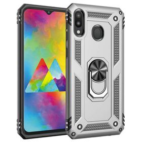 Microsonic Samsung Galaxy M20 Deri Dokulu Siyah Silikon Kılıf