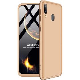 Microsonic Samsung Galaxy M20 Double Dip 360 Protective Gold Cep Telefonu Kılıfı