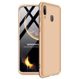 Microsonic Samsung Galaxy M20 Double Dip 360 Protective Gold Cep Telefonu Kılıfı