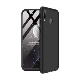 Microsonic Samsung Galaxy M20 Double Dip 360 Protective Siyah Kılıf