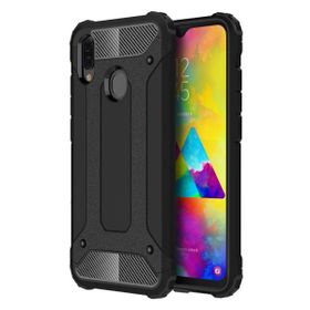 Microsonic Samsung Galaxy M20 Rugged Armor Siyah Kılıf