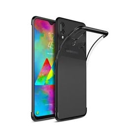 Microsonic Samsung Galaxy M20 Skyfall Transparent Clear Siyah Kılıf