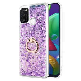 Microsonic Samsung Galaxy M21 Glitter Liquid Holder Kılıf