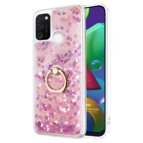 Microsonic Samsung Galaxy M21 Glitter Liquid Holder Kılıf