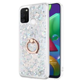 Microsonic Samsung Galaxy M21 Glitter Liquid Holder Kılıf