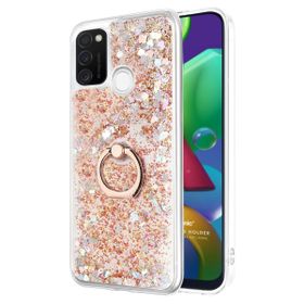 Microsonic Samsung Galaxy M21 Glitter Liquid Holder Kılıf