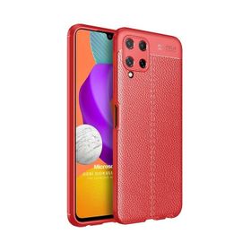 Microsonic Samsung Galaxy M22 Deri Dokulu Silikon Kılıf