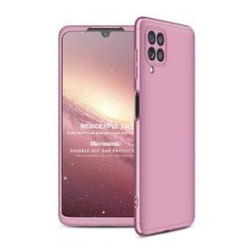 Microsonic Samsung Galaxy M22 Double Dip 360 Protective Rose Gold Cep Telefonu Kılıfı
