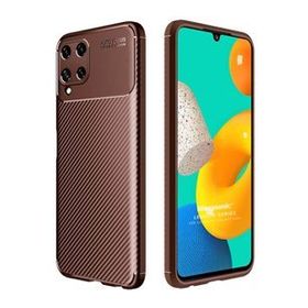 Microsonic Samsung Galaxy M22 Legion Series Kahverengi Cep Telefonu Kılıfı
