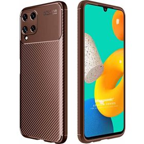 Microsonic Samsung Galaxy M22 Legion Series Kahverengi Cep Telefonu Kılıfı