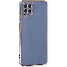 Microsonic Samsung Galaxy M22 Olive Plated Lavanta Grisi Kılıf